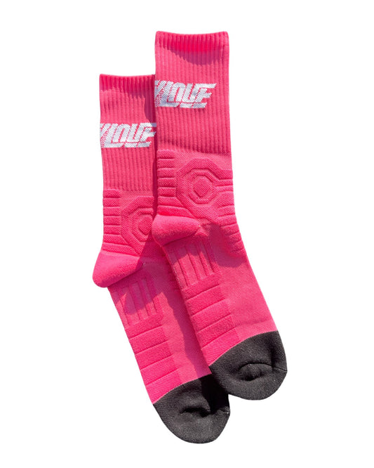 TURBO Socks - Hot Pink/White
